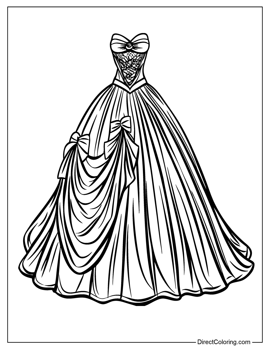 Coloring Sheet Dress
